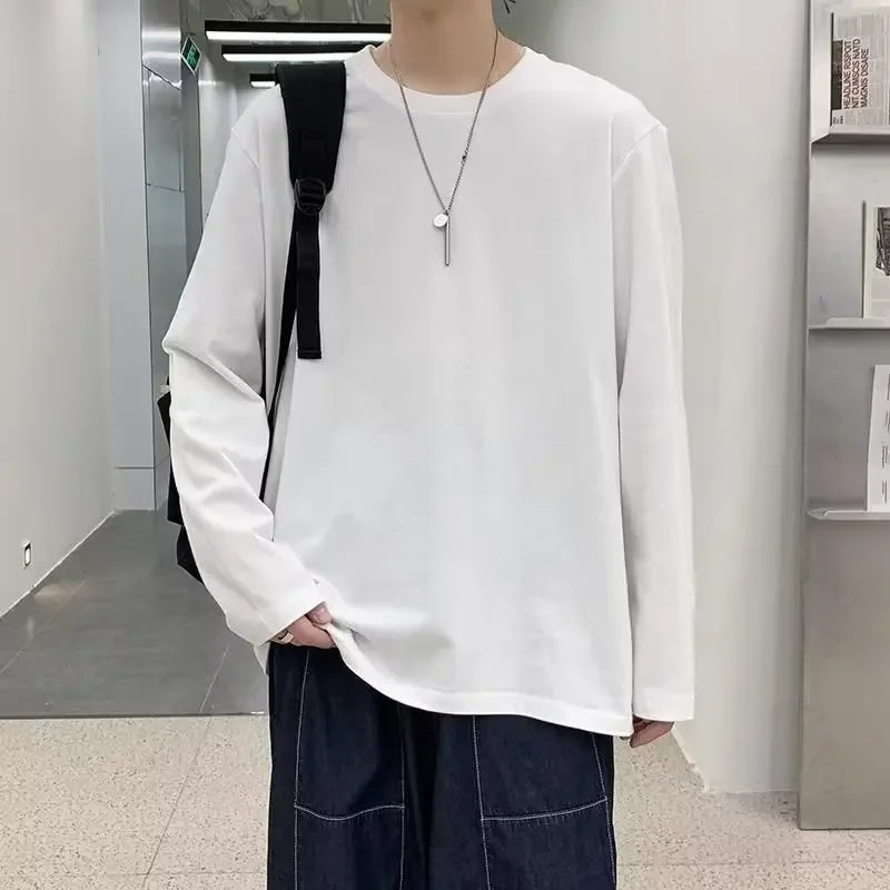 T shirt blanc manche longue