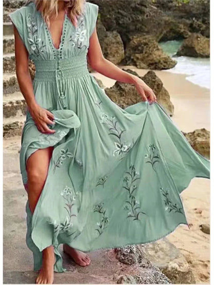 Zora | Broderie Maxi Dress