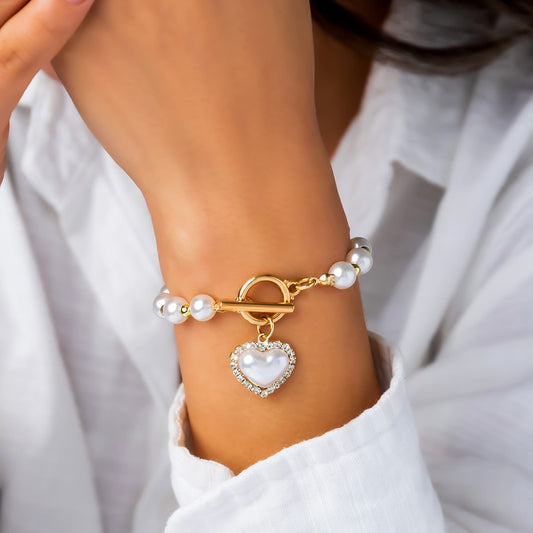 Alice Leroy® | Bracelet à breloques en perles d'eau douce Olivia