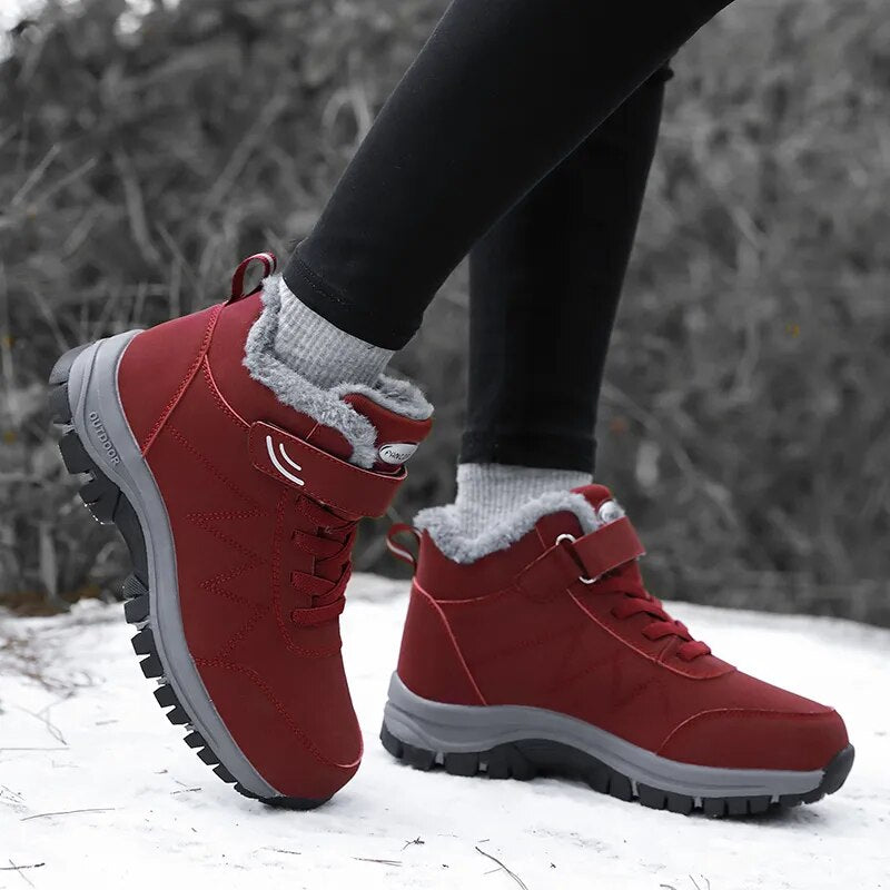 Bottes d'hiver chaudes pour femmes élégantes, confortables et fiables