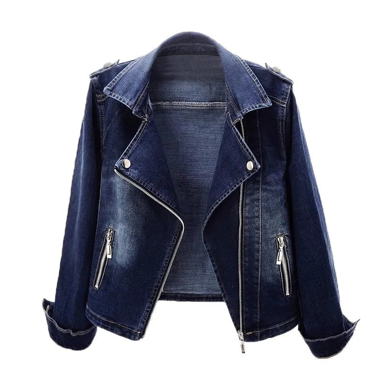 Veste zippée en jean Freya