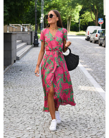 Suzanne - Élégante Robe à Col en V