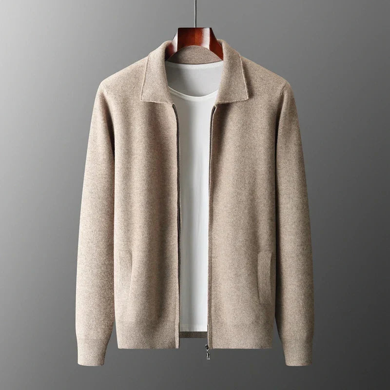 Bruno™ | Cardigan Zippé en Pur Cachemire