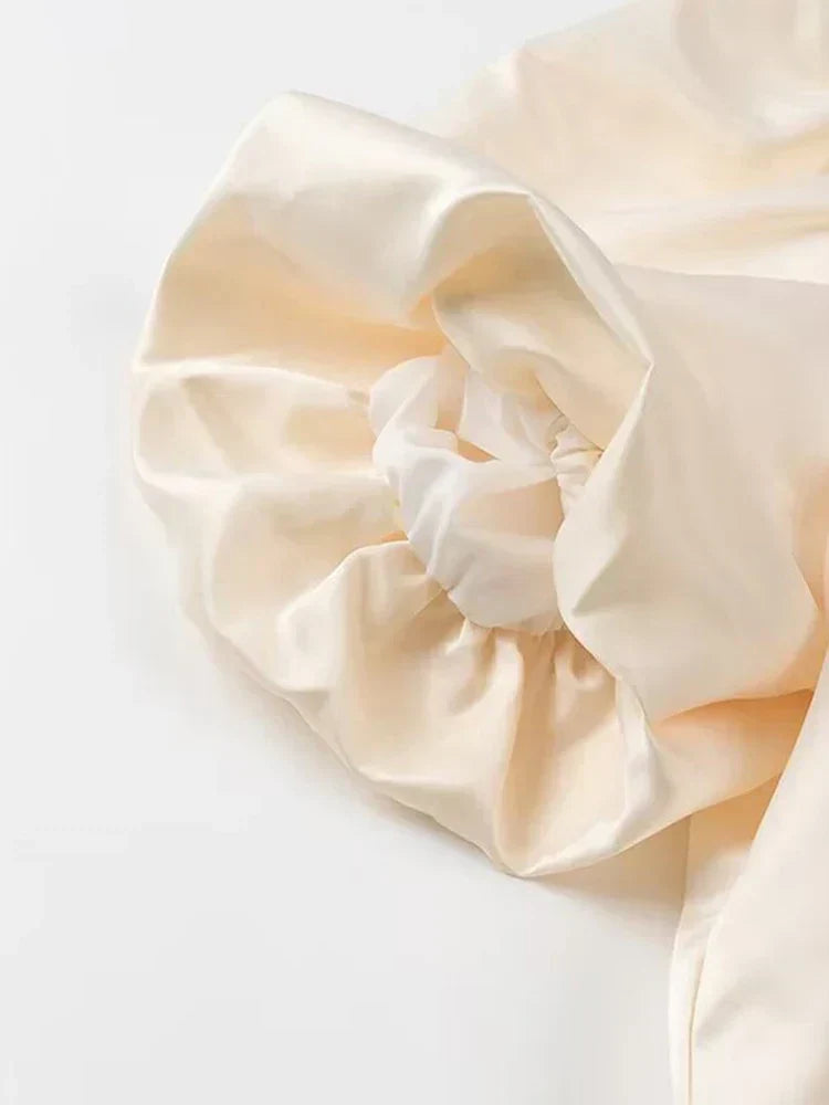 Océane Dubois® | Chemise élégante pour femme à manches courtes bouffantes