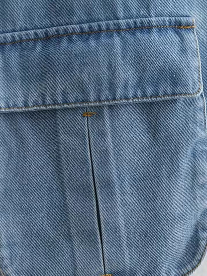 Veste en jeans cargo