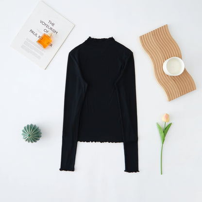 T shirt coton femme manche longue