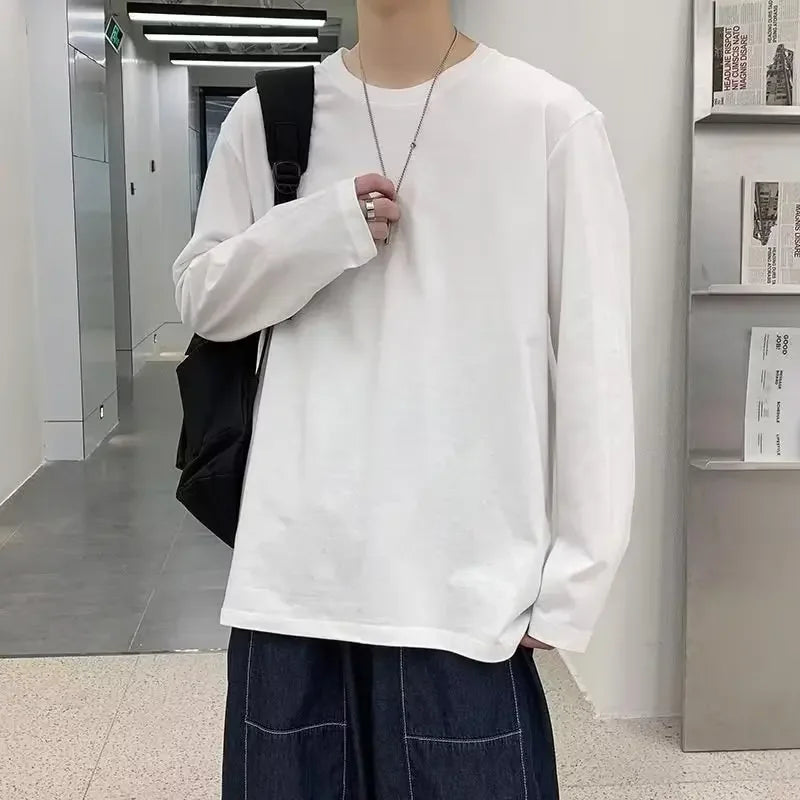 T shirt blanc manche longue