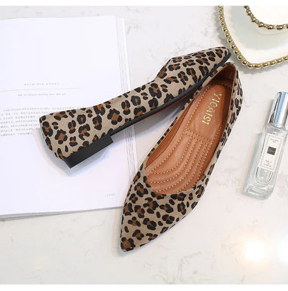 Ballerine leopard femme