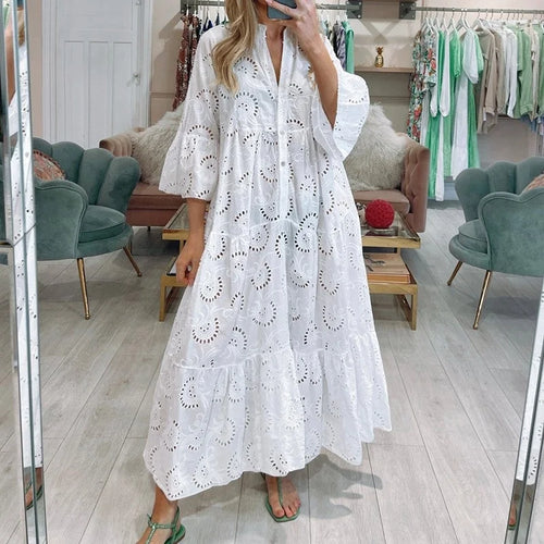 Léa™ | Robe Élégante en Dentelle