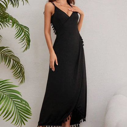Robe Caribéenne Élégante à Dos Nu Sans Manches pour Femme