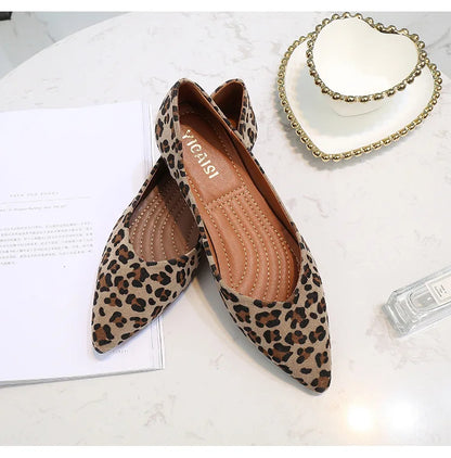 Ballerine leopard femme
