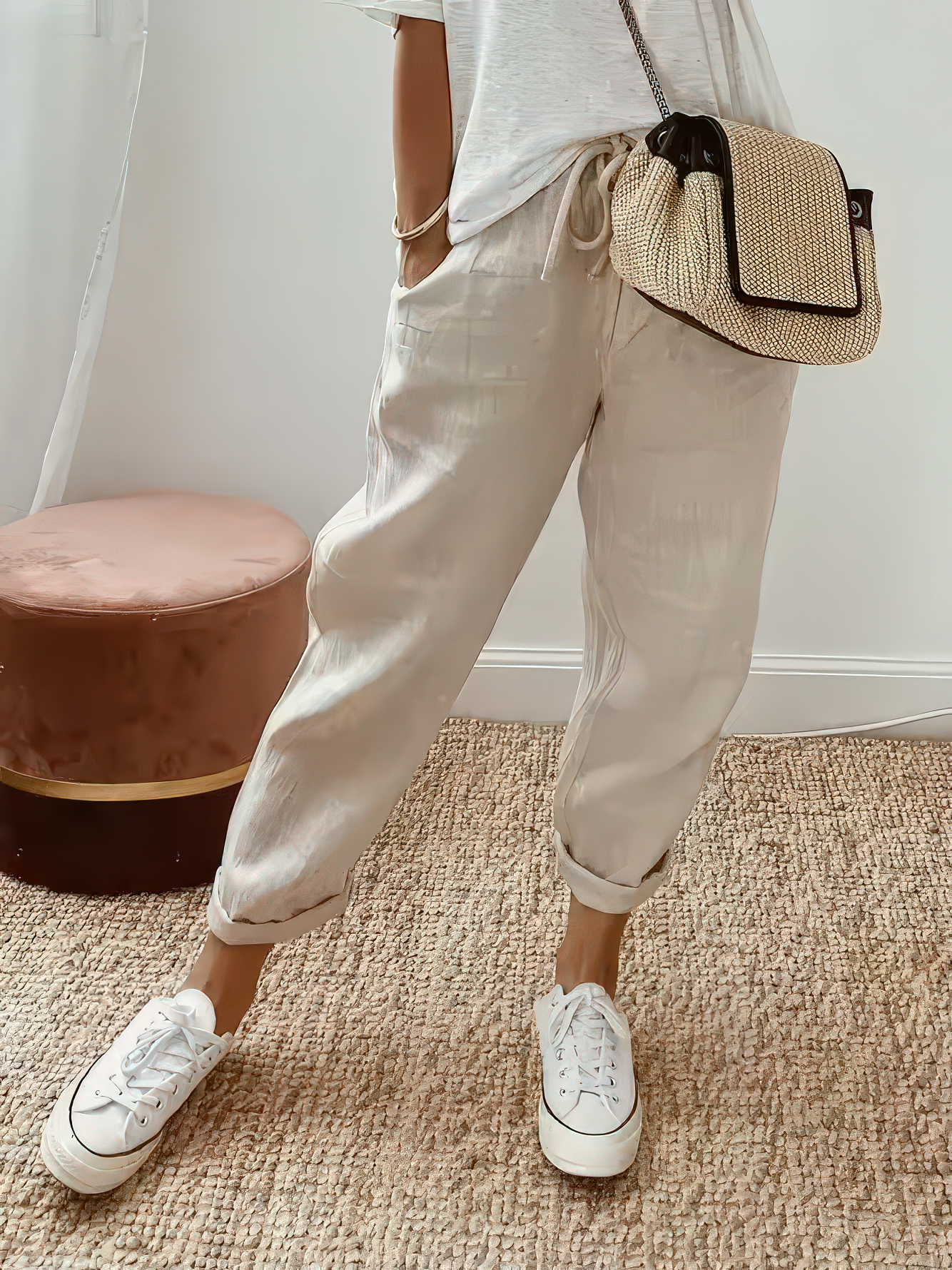 ALICE™ | Pantalon élégant en coton-lin (1+1 GRATUIT)