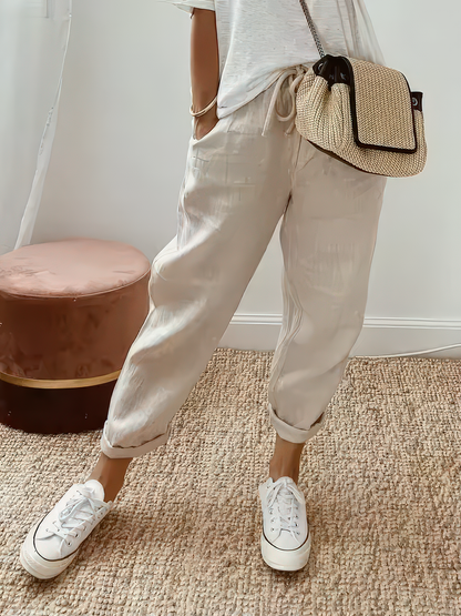 ALICE™ | Pantalon élégant en coton-lin (1+1 GRATUIT)