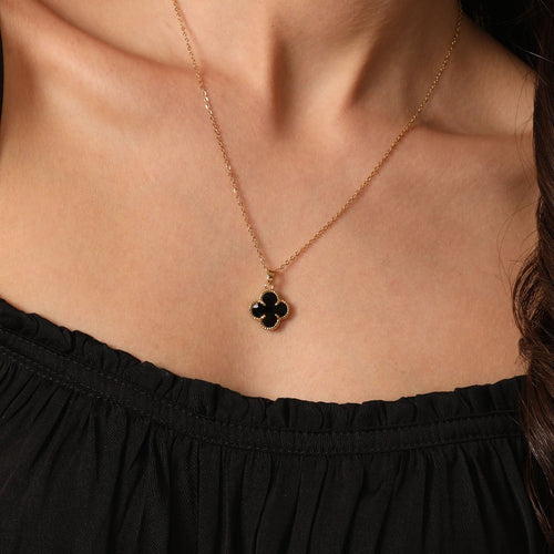 Léa Blanchet® | Black Clover Chaîne plaquée or 14 carats