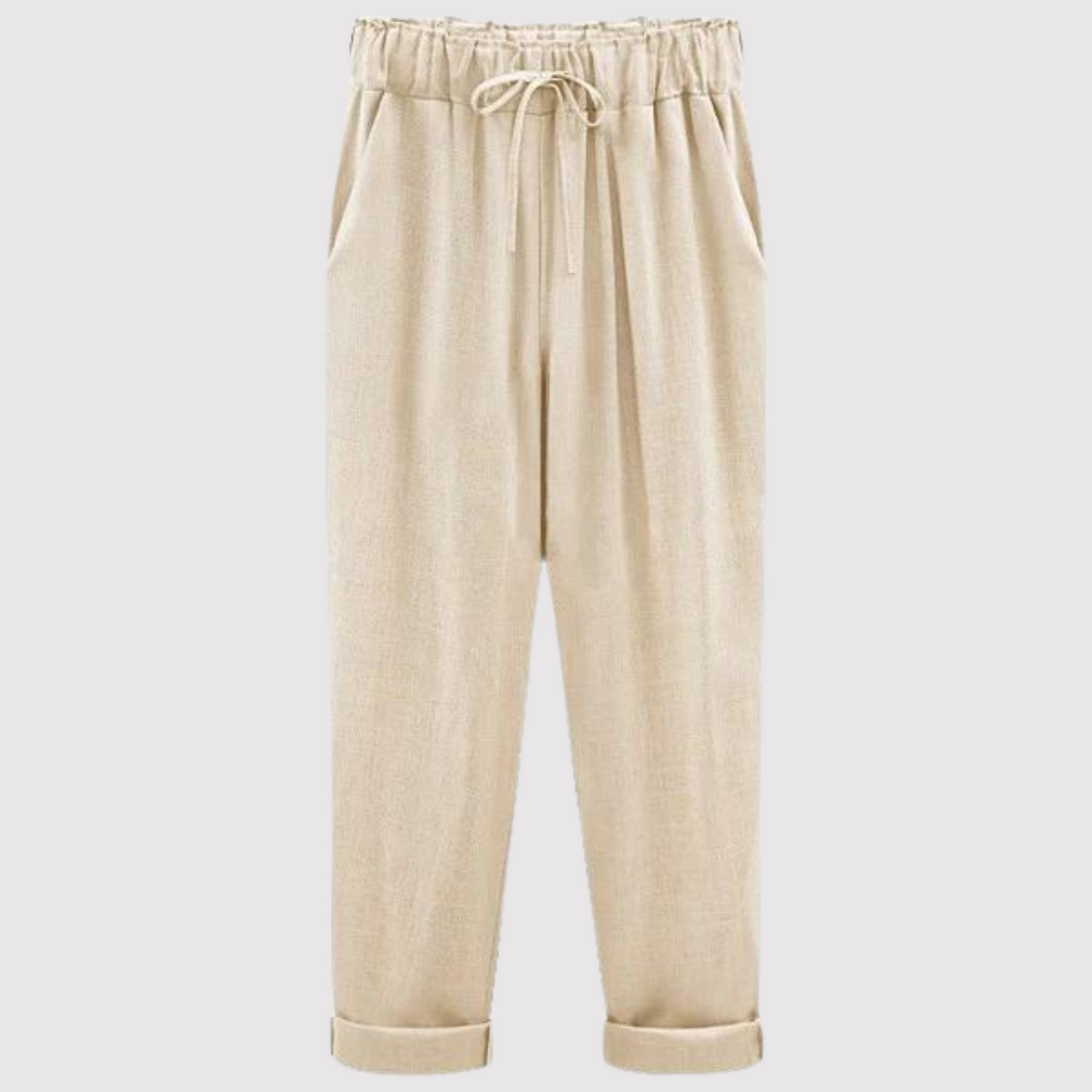 Pantalon en coton et lin