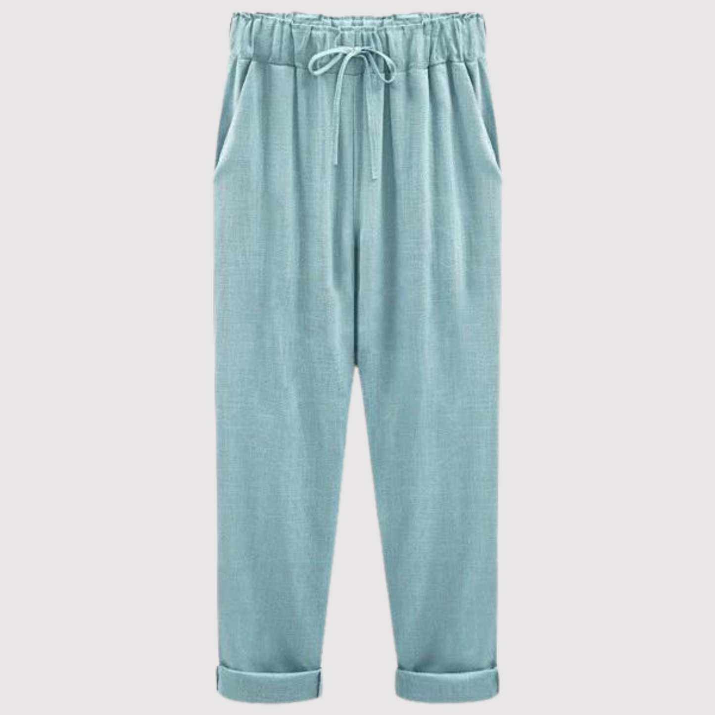 Pantalon en coton et lin