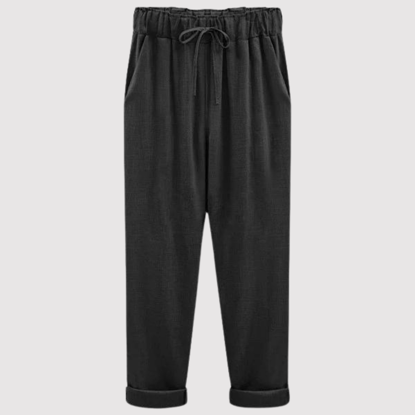 Pantalon en coton et lin