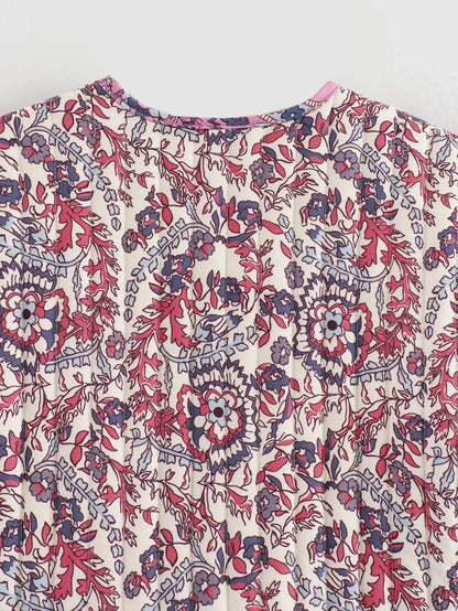 Sophie Paris® I Gilet en coton matelassé avec motif brodé