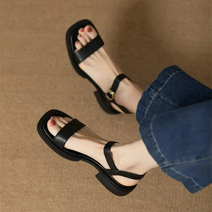 Sandales À Talon Klarina En Cuir