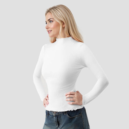 T shirt coton femme manche longue