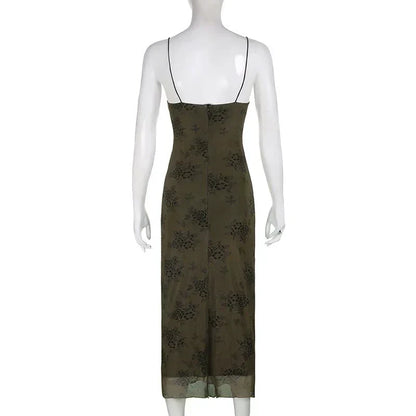 Pauline Laurent® | Robe vintage en dentelle florale avec superposition transparente