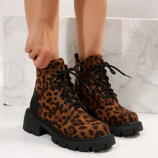 bottine leopard