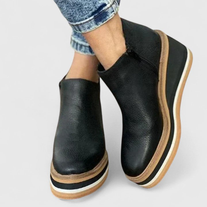 Bottines Sally Élégantes En Cuir