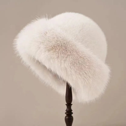 Bonnet Élégant En Fourrure
