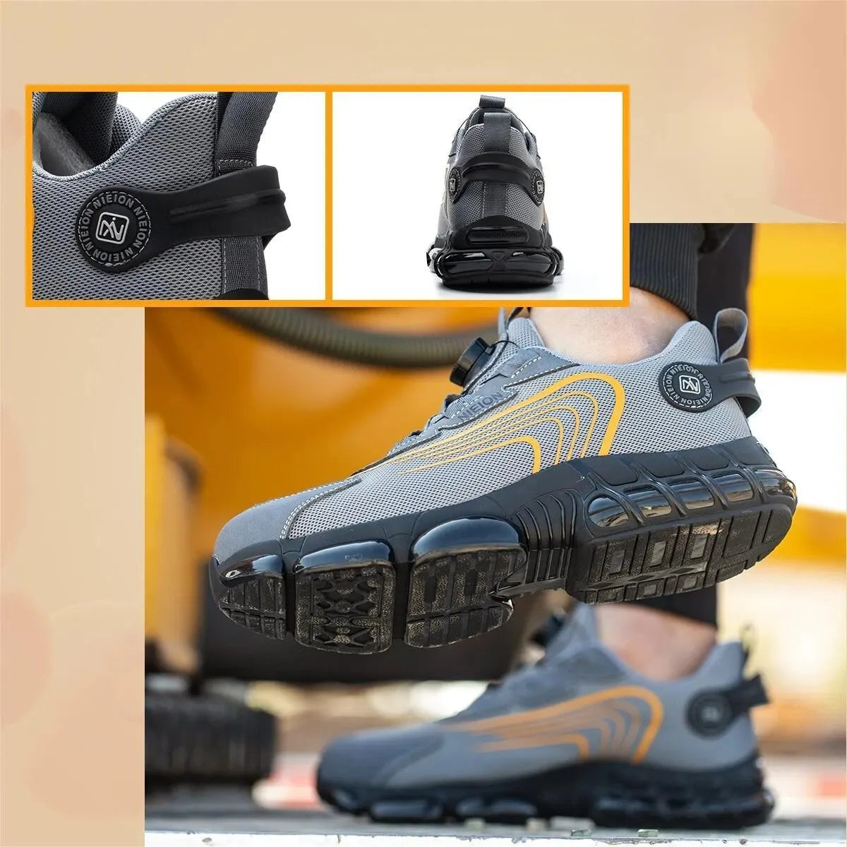 Chaussures De Course Lacées Légères Pour Hommes