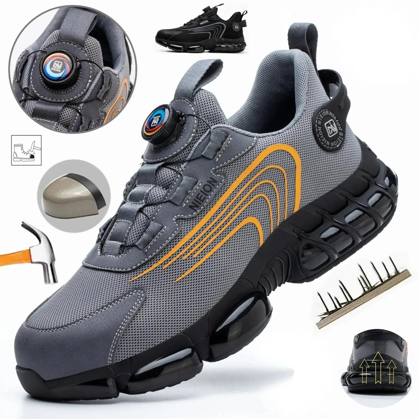 Chaussures De Course Lacées Légères Pour Hommes