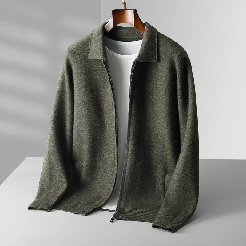 Bruno™ | Cardigan Zippé en Pur Cachemire