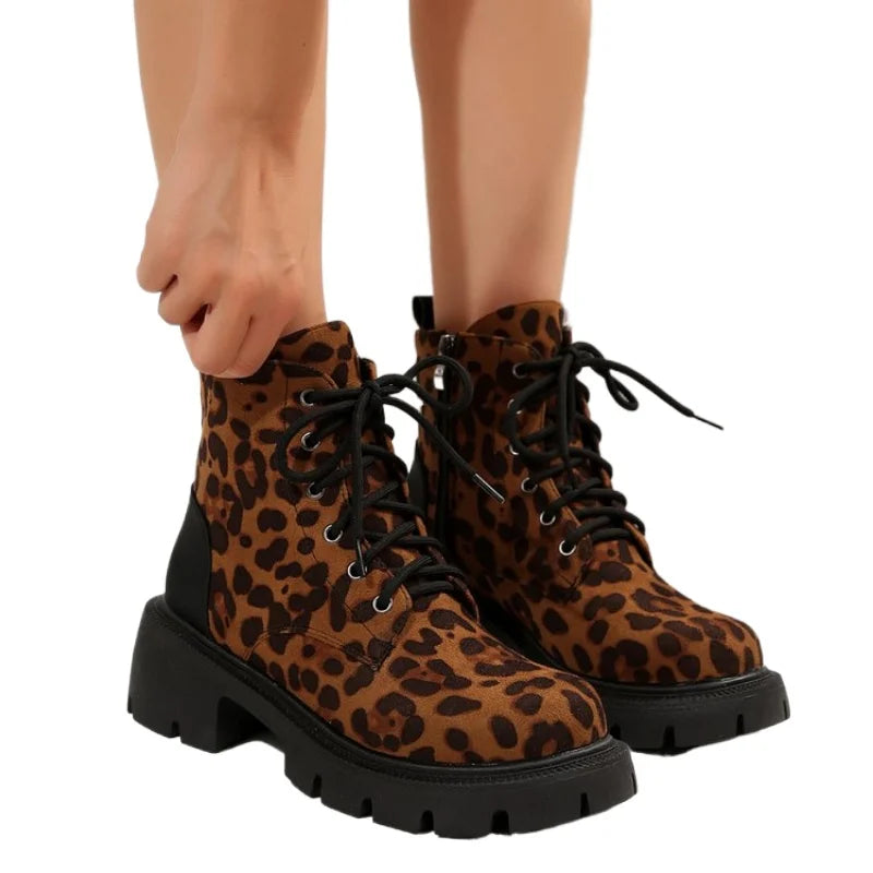 bottine leopard