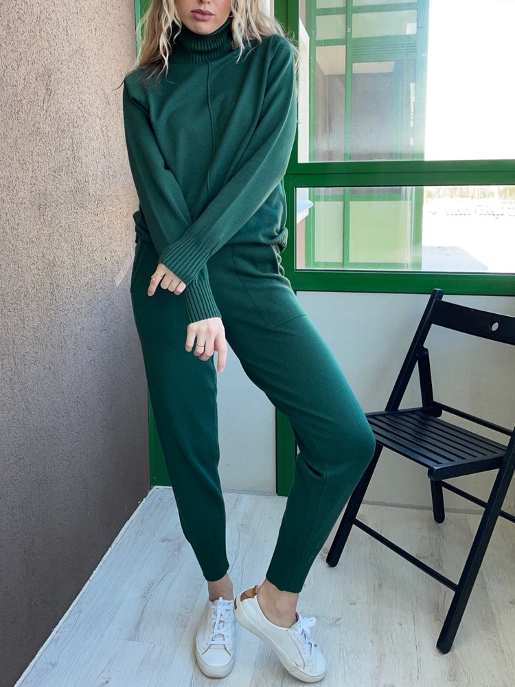 Avril™ | Ensemble Col Rolled Élégant et Confortable