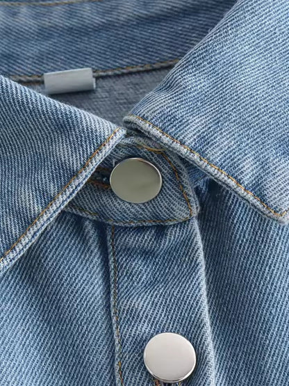 Veste en jeans cargo