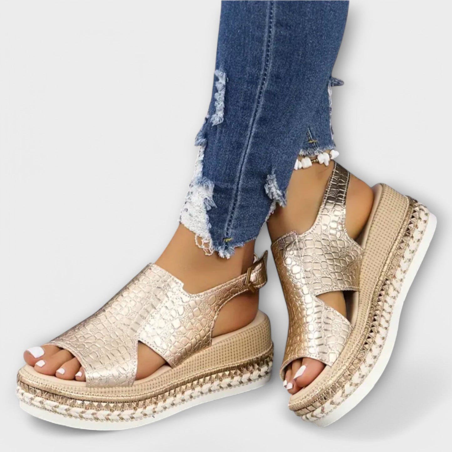Sandale à talons femme – Cuir lisse et design moderne