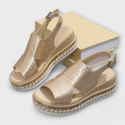 Sandale à talons femme – Cuir lisse et design moderne