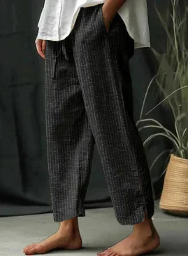 Pantalon rayé classique