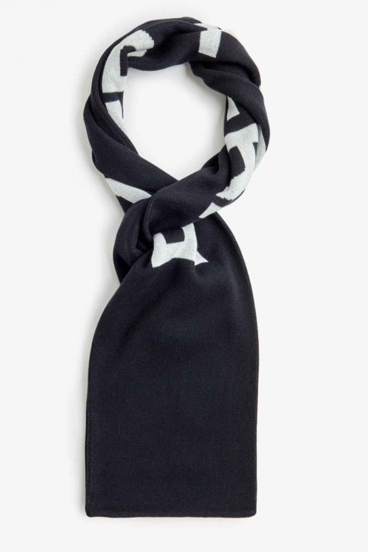 Echarpe Nolan Noire et Blanc Fred Perry