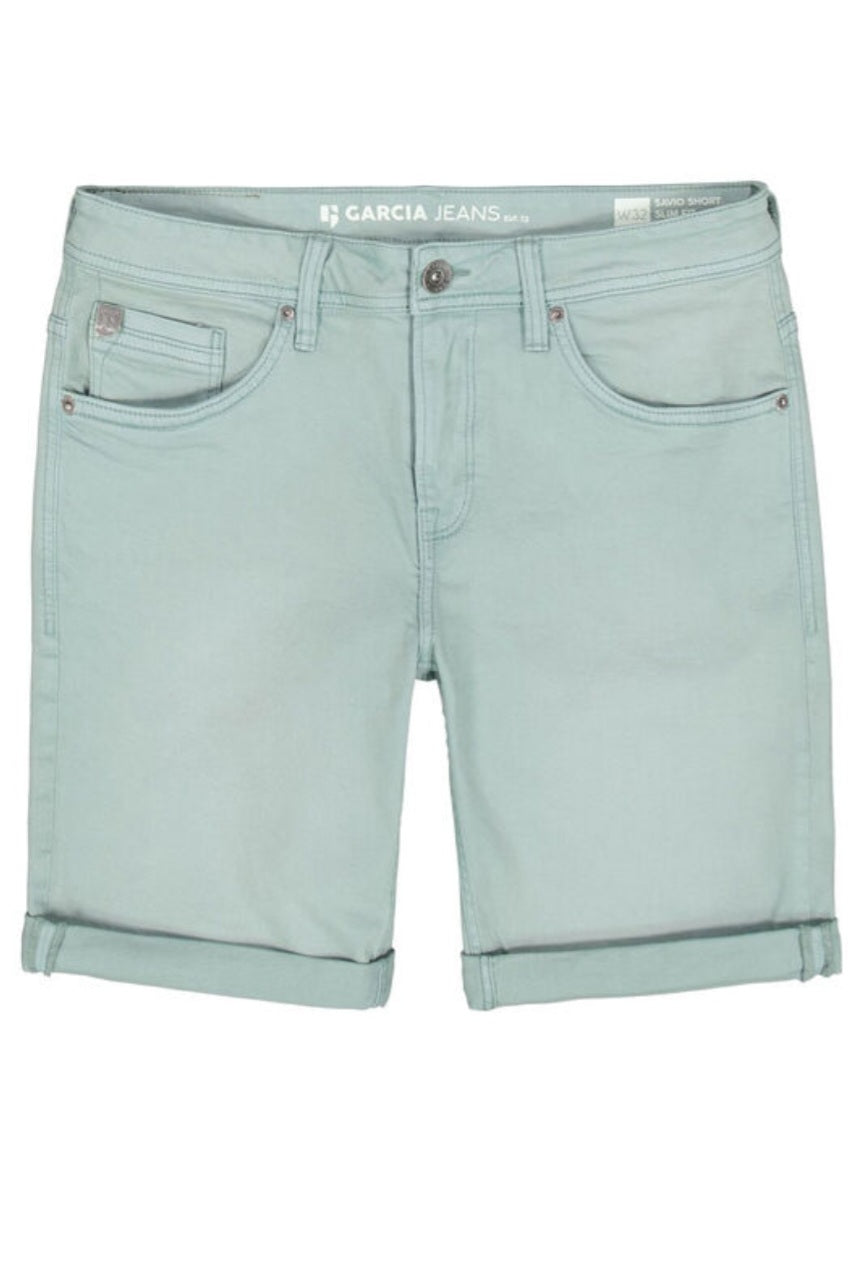 Short en Jeans Savio Vert de Gris