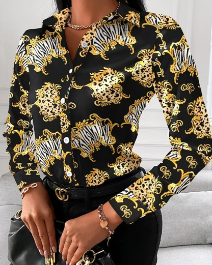Océane Dubois® | Blouse rétro Lena pour femmes - intemporelle et élégante