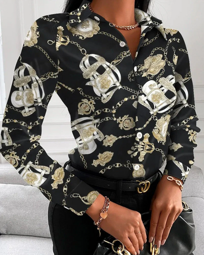 Océane Dubois® | Blouse rétro Lena pour femmes - intemporelle et élégante