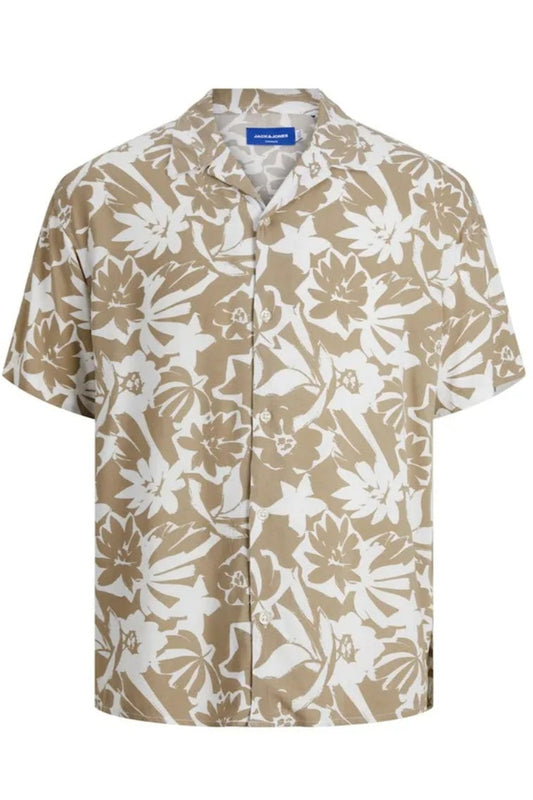 Chemise JORLUKE PALMA AOP RESORT SHIRT Taupe