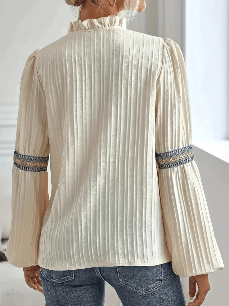Océane Dubois® | Blouse Élégante avec manches bouffantes