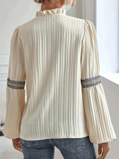 Océane Dubois® | Blouse Élégante avec manches bouffantes