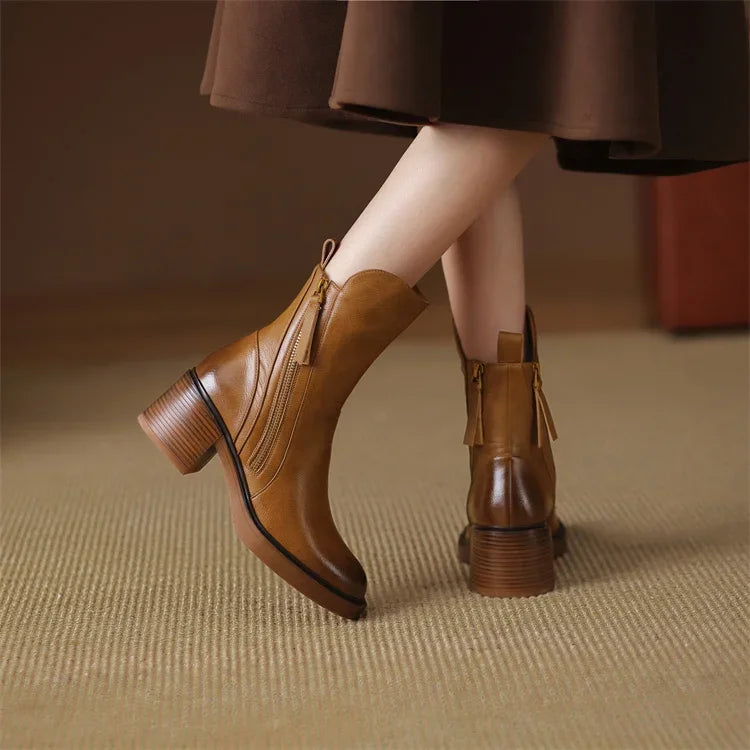 Tresa™ | Bottines en Cuir Élégantes