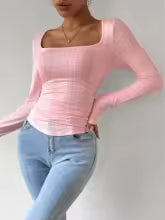 t shirt rose femme