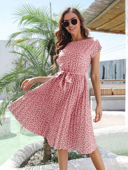 Anette | Robe élégante au délicat motif floral