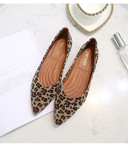 Ballerine leopard femme