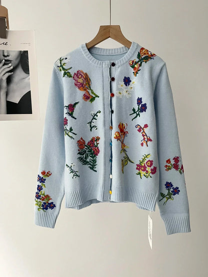 Sahara | Cardigan élégant à fleurs