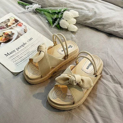 Sandales Espadrilles Élégantes Femmes Avec Brides